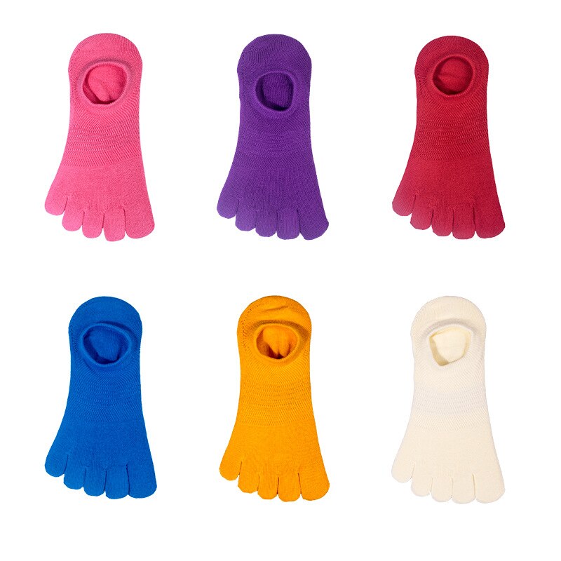 Vrouwen Lente Zomer Katoen Tenen Sokken Meisjes Zweet-Absorptie Vijf Vinger Sokken Vrouwelijke Comfortabele Vijf Tenen Sokken WSB001