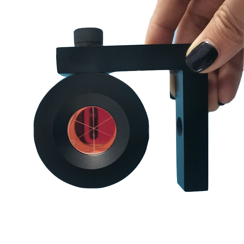 L bar Mini Prism 90 Degree Reflector Prism Metal Bracket 1 inch Total station prism for Monitoring Surveying installatiom