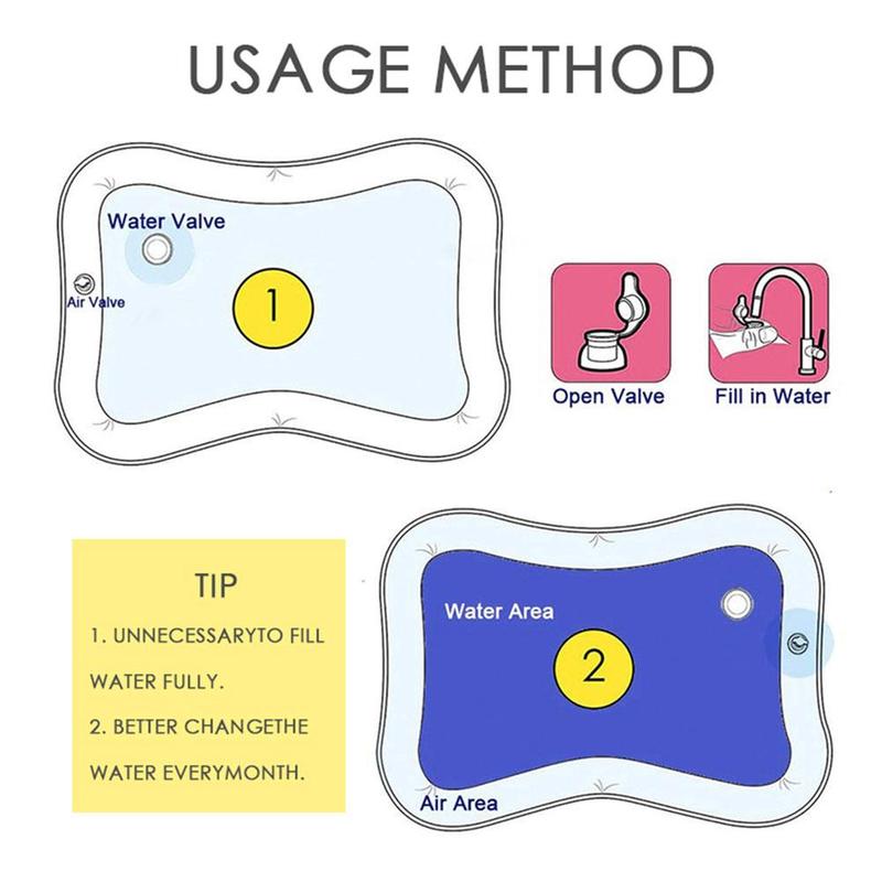 water pad baby inflatable pat pad baby inflatable toy pat pad water game toddler baby pad pad funny S6D4