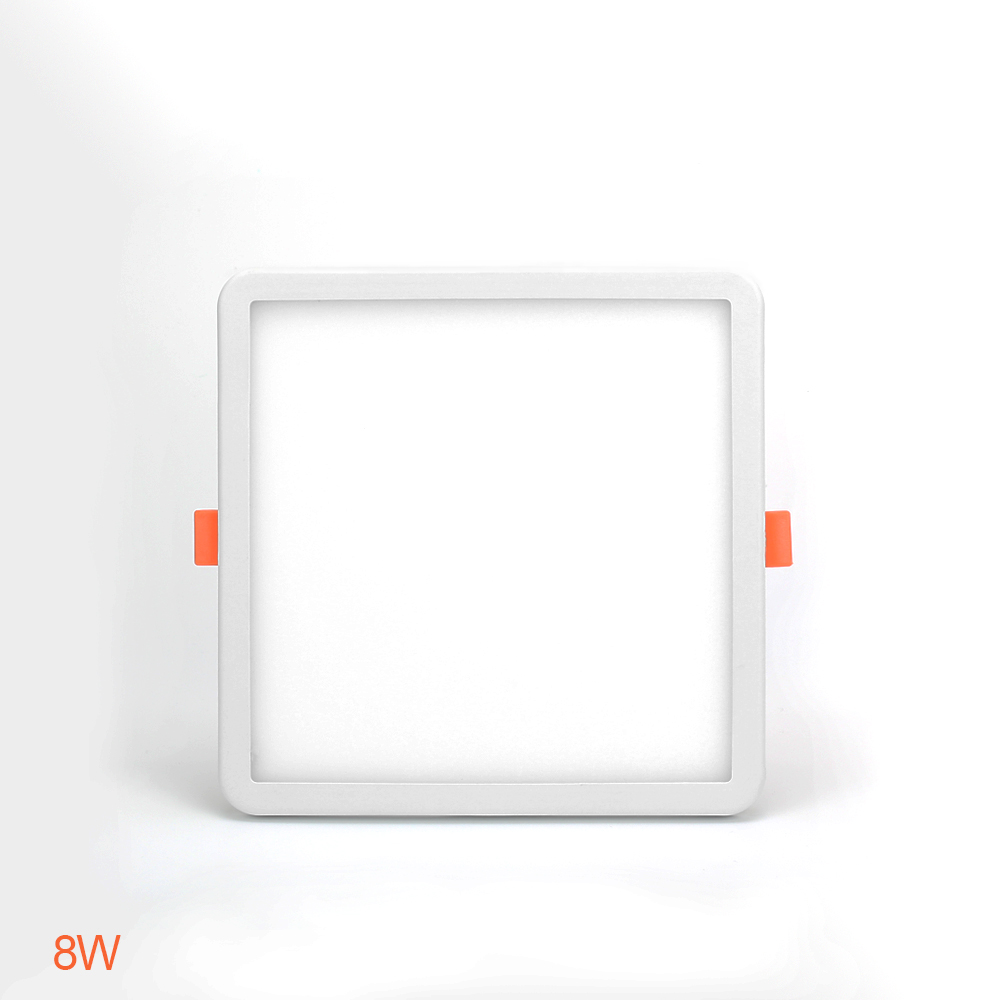 Ultra Thin LED Panel Downlight Square 6W 8W 15W 20W Fastener movable Aluminum Ceiling Recessed Light White 6000-6500K AC85-265V