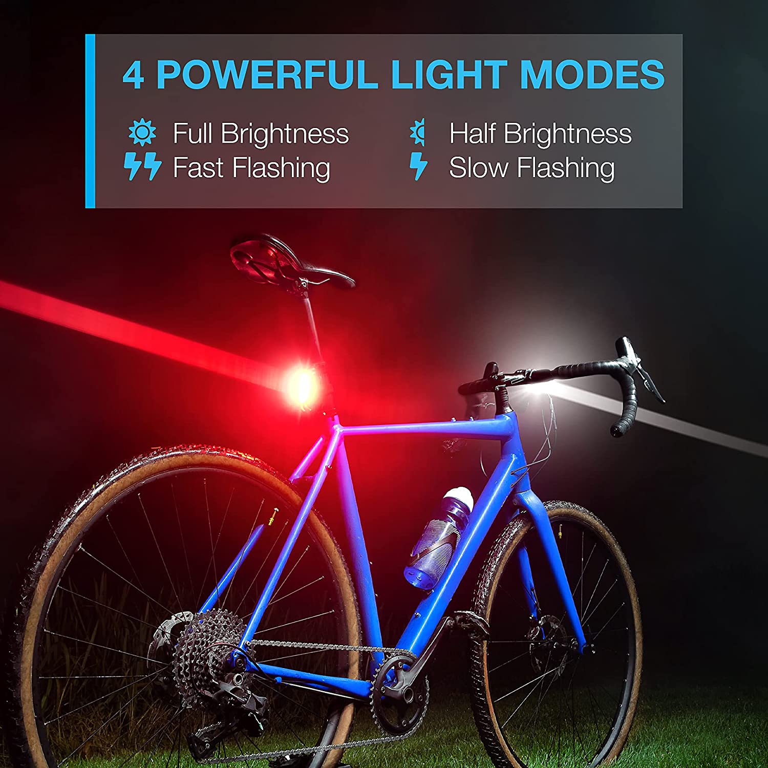 Fender LED Bike Light Mudguard Red Rear Light Road Bike Running Light Cycling Taillight Rear Bicycle Lamp Bicycle Wheel Lighting