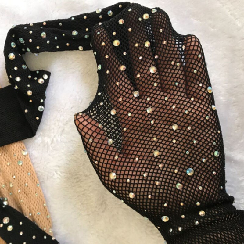 sexy glitter liten mesh tynn strømpebukse kvinner individualitet skinnende nettingtights selger godt