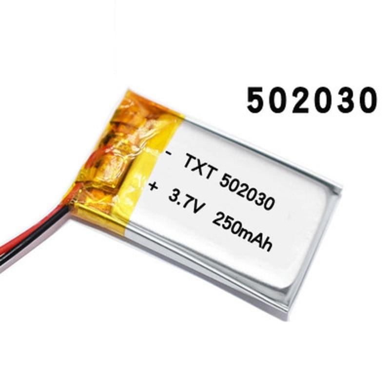 502030 052030 3.7V 250 mah lithium-ion polymer battery goods of CE FCC ROHS certification authority