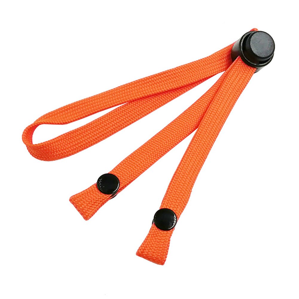 5 stuks drukknoopmaskerkoord, touwkettingen, verstelbare gespen, oorbandverlengers, sluitingen, nek- en gezichtsbandhouder, touw: Oranje 5 stuks