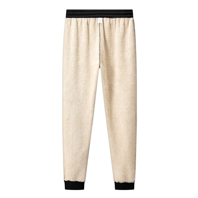 Mannen Wol Broek Fluwelen Kasjmier Broek Mannen Dikke Fleece Joggers Winter Warm Pant Zwaargewicht Broek Mannen Joggingbroek