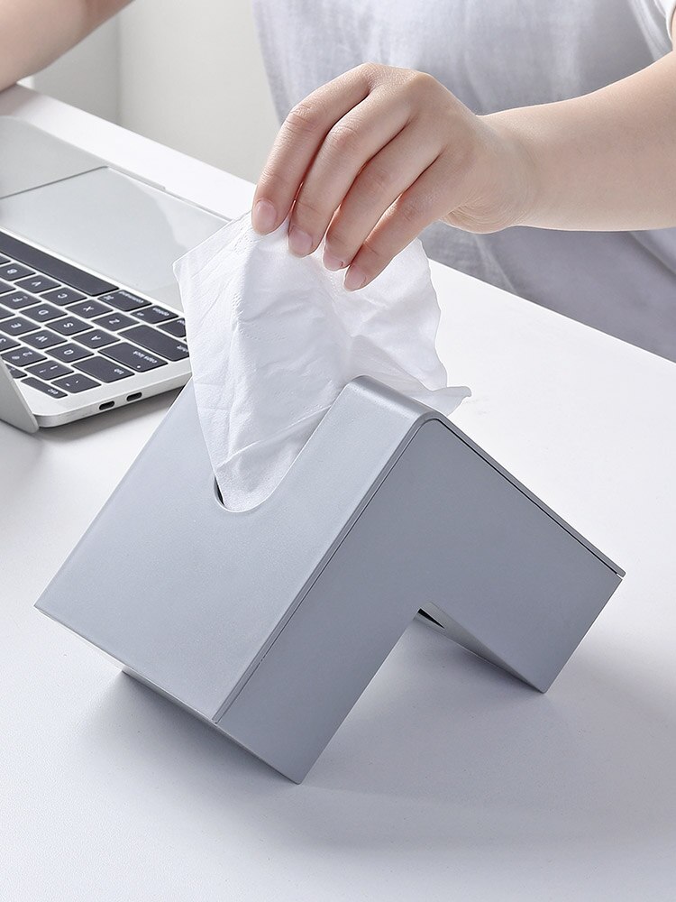 90 Degree Right Angle Nordic Tissue Box Corner Removable Tissue Desk Car Decoration Paper Toilet Towel Holder Bathroom Organizer