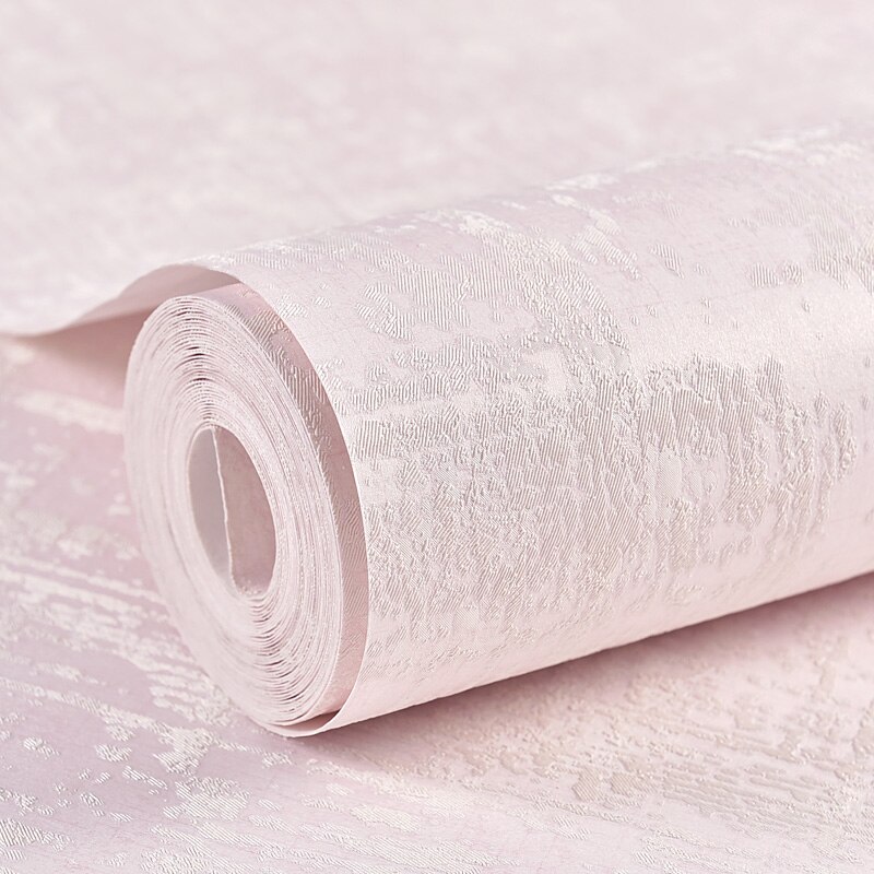 Papel tapiz de Color sólido con textura en relieve profundo, blanco, azul, Beige, rosa, para dormitorio, sala de estar, papel de pared Simple moderno, decoración del hogar: JA714-3