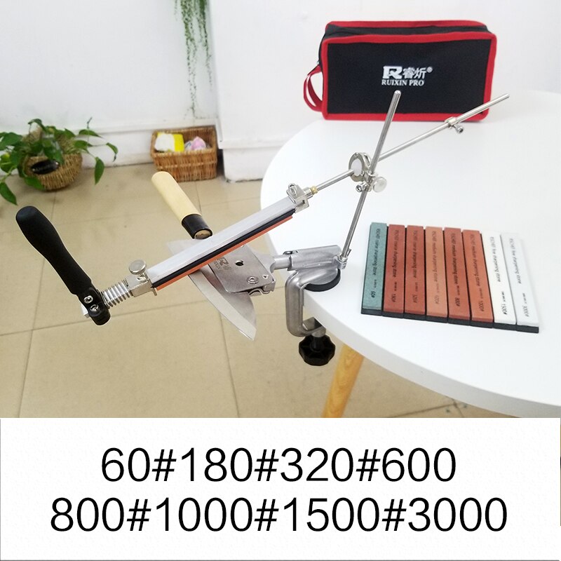 knife shapener kitchen sharpener 360 sharpener iron steel angle steel band stone sharpening stone: sharpener(8 stone)A