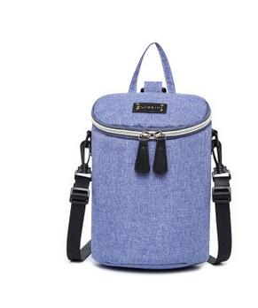Baby Flasche Tasche Mutterschaft Rucksack Pflege Lebensmittel Thermos Aluminium Folie Isolierung Taschen Reise Rucksack Mumie Handtasche: Blau Violett