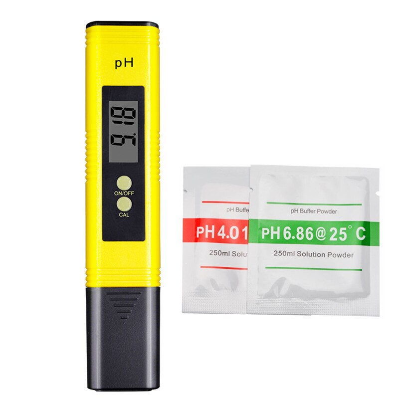 Digital PH Meter LCD PH Tester Accuracy 0.1 Automatic Calibration for Water Food Aquarium Pool Hydroponics Pocket Size 40% OFF: H