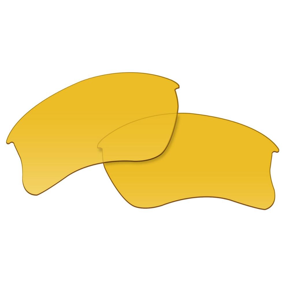Oowlit udskiftningslinser af hd gul for-oakley flak jakke xlj solbriller