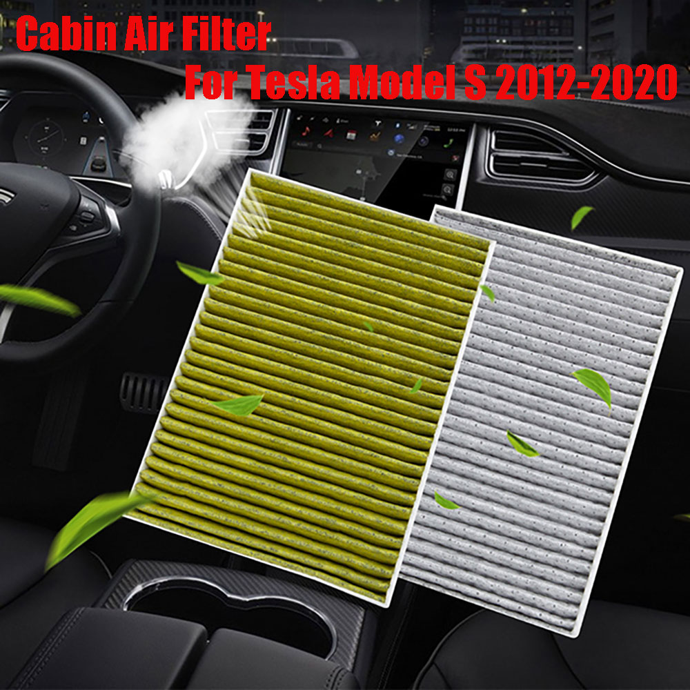 2 Kleuren Cabin Air Filter Met Actieve Kool Voor Tesla Model S