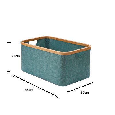 Laundry Basket with Lid Large Bamboo Dirty Clothes Hamper with Handle Waterproof Collapsible Laundry Hamper Storage: Green Box Large
