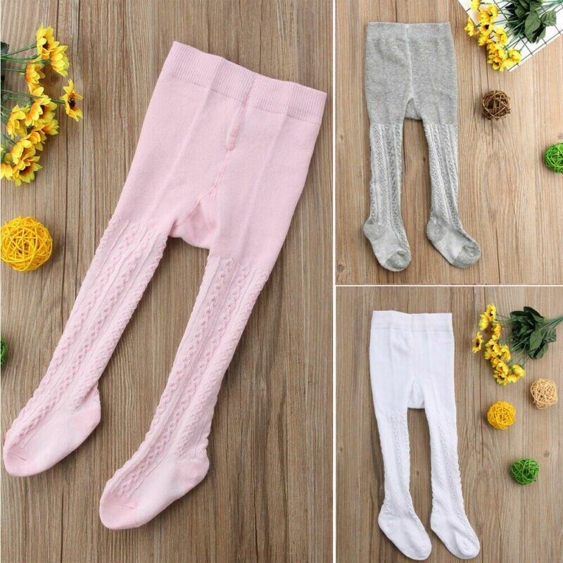 3 paia/lotto (3 colori) 0-2Y bambino bambino bambini ragazze collant collant morbido caldo calzini lunghi calze
