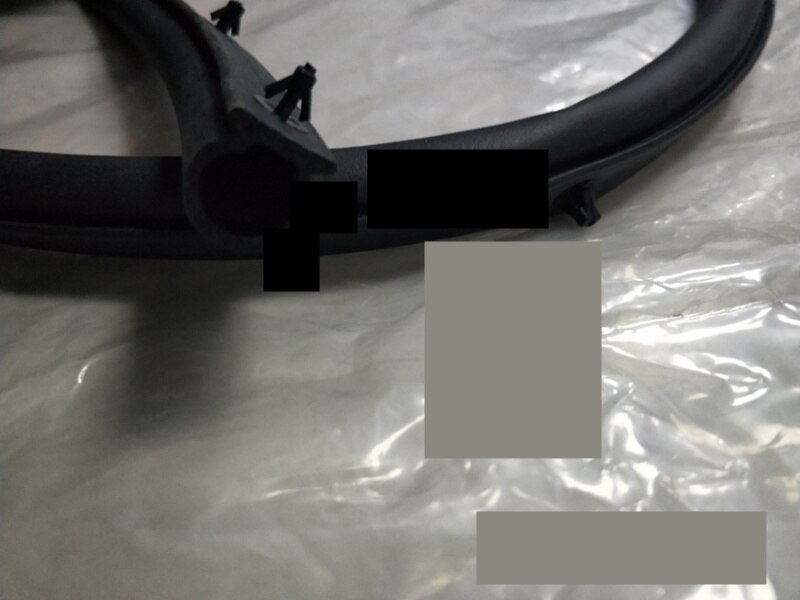 1 Piece Hood Rubber Seal for Pajero Sport 2007 KG5W KH6W Bonnet Rubber Strip for Montero Sport Front Body Sealing Strips