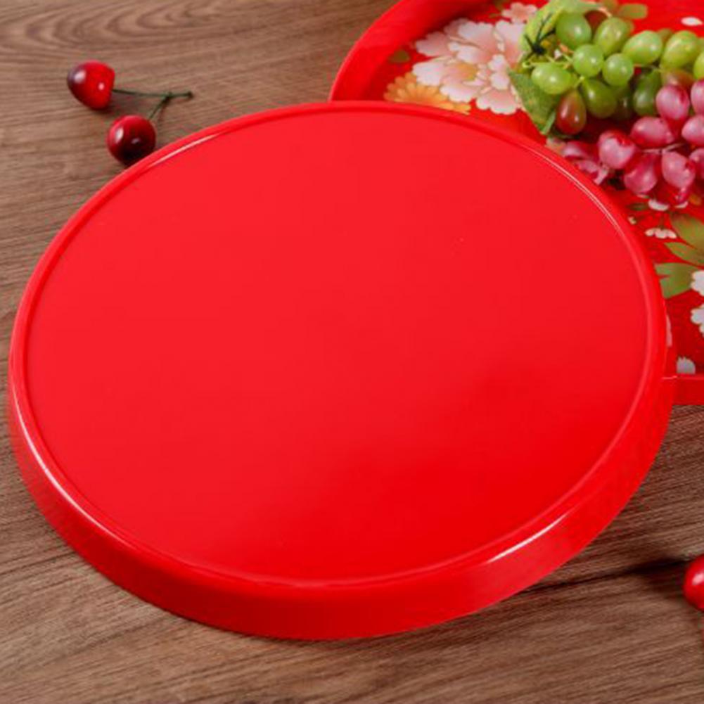 Chinese Traditional Tea Tray Flower Pattern Table Serving Tray Food Plate Wedding Decor plateau de serviceподнос для декора