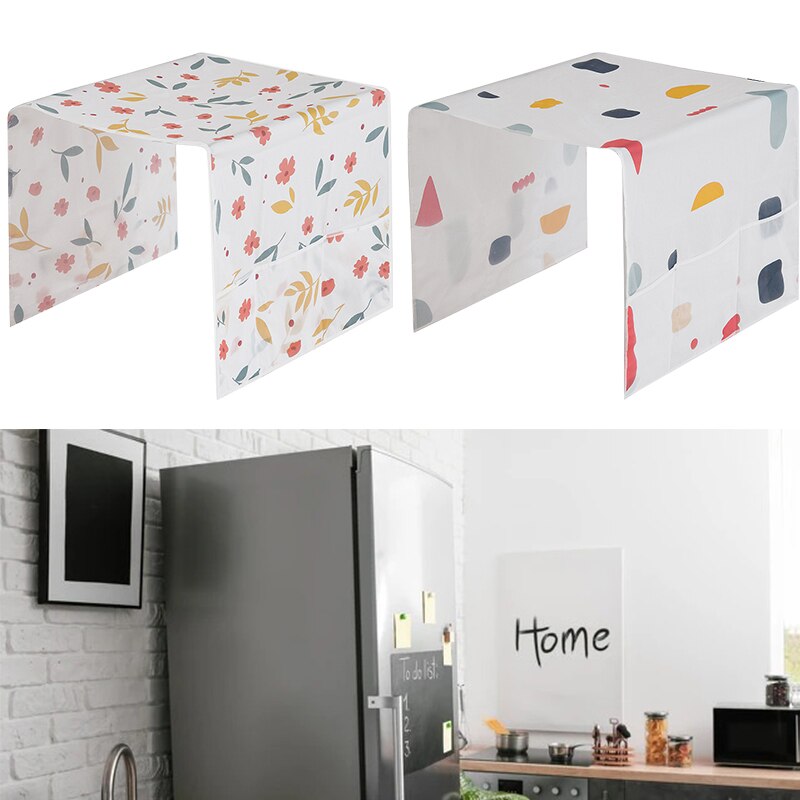 Housse en tissu anti-poussière pour réfrigérateur domestique, sac suspendu étanche pour congélateur, sac de rangement avec sac de rangement, housse anti-poussière pour four à micro-ondes