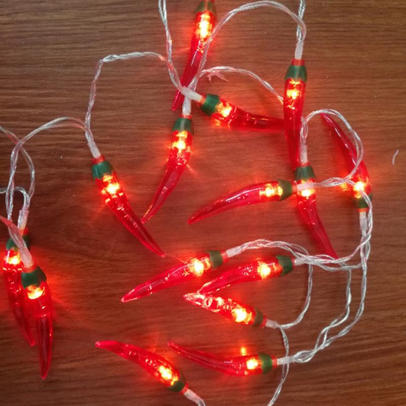 3m 20 led chili string lys udendørs belysning julefestival string lampe