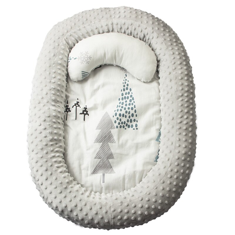 Sondr berço portátil e oval para bebês, berço fofo e macio para quarto de recém-nascido, camas amortecedoras para bebês decoração da cama: bed001-08
