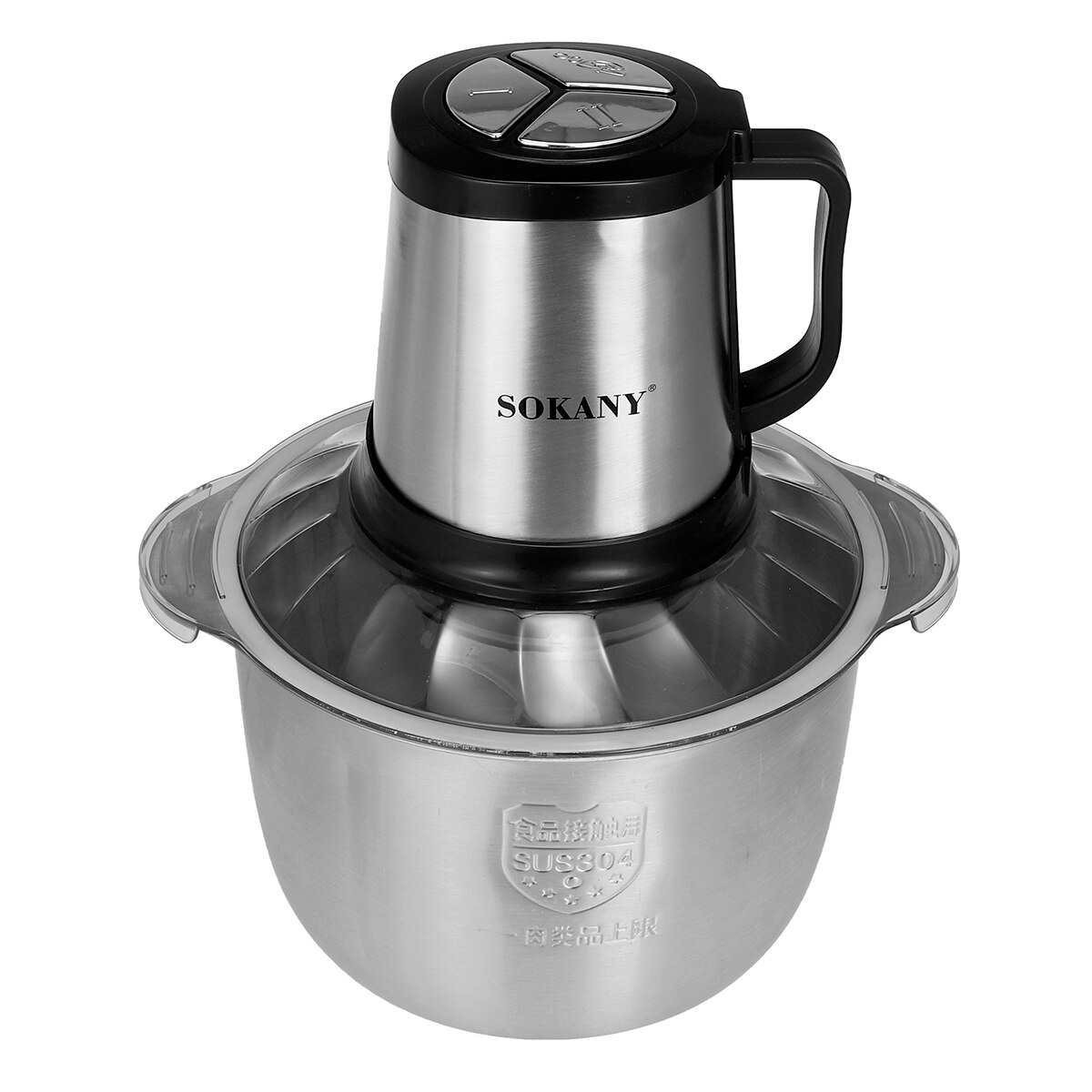 3Speed 5L Electric Meat Mixer blender Grinder 800W Stainless Steel Electric Chopper Automatic Mincing Machine Quiet Food blender