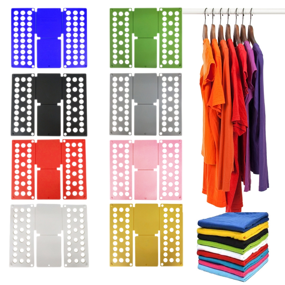 Tablero plegable para ropa, doblador de ropa para adultos/niños, doblador de plástico práctico, separa todas las tallas, dobla rápidamente la ropa, camisetas