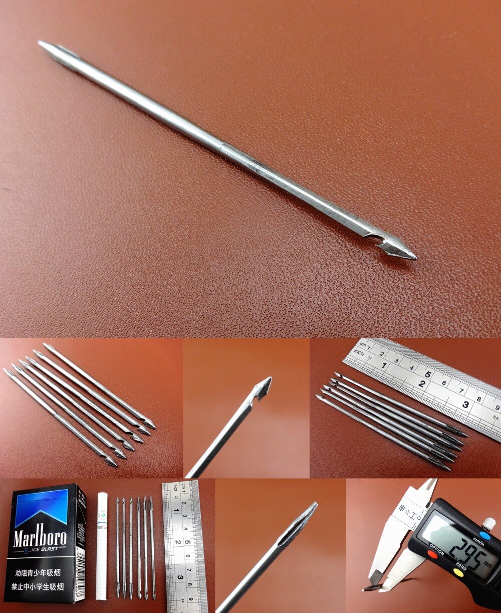 Leather Craft Sewing Awl Lock Scratch Crochet Latch Hook Needle Universal Handle Tool Set Sewing Carving Stitching Stamping