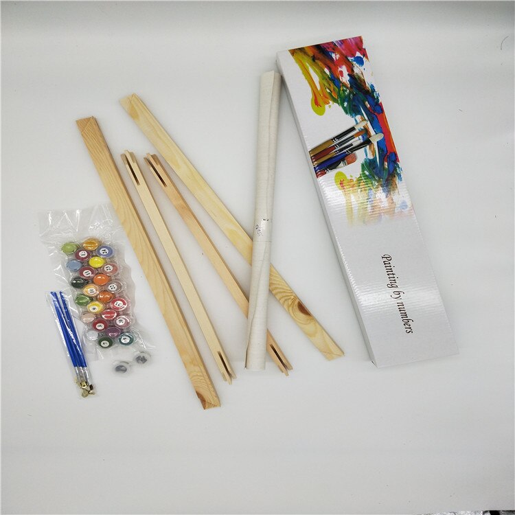 DIY Digital Oil Painting Home Living Room Decoration Painting Frameless Beautiful Frameless Cartoon Pictures