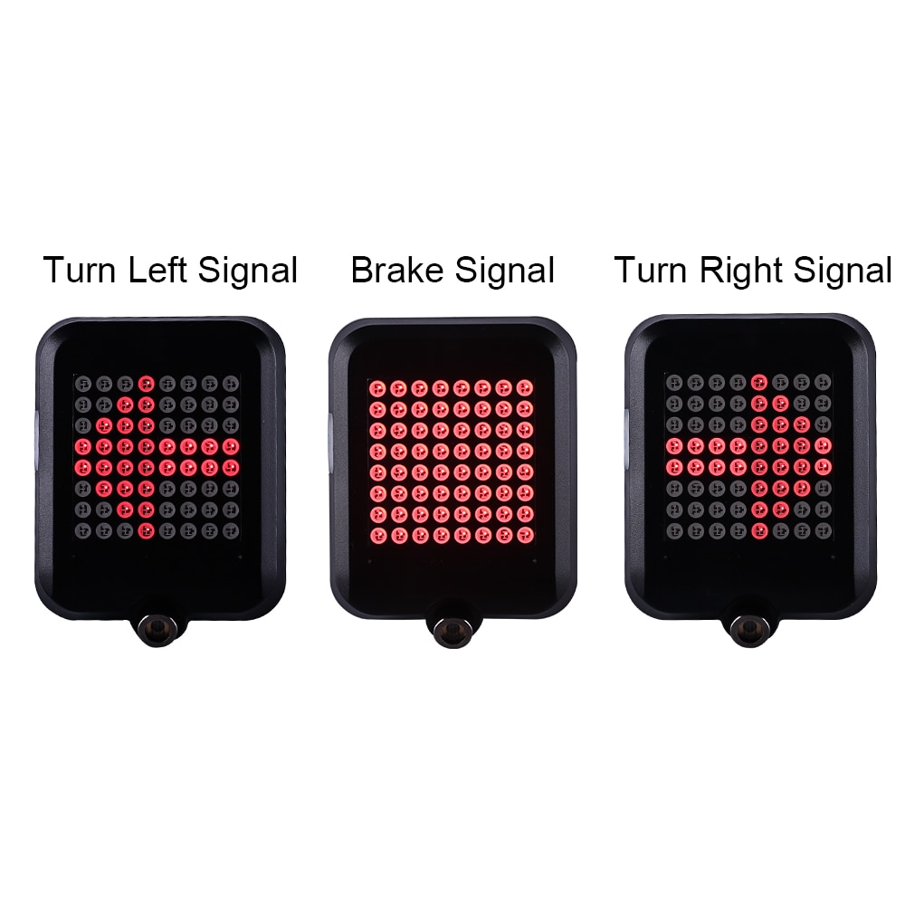 64 LED Automatische Richting Indicator Fiets Achter Achterlicht USB Oplaadbare Fietsen MTB Bike Veiligheidswaarschuwing Richtingaanwijzers Licht
