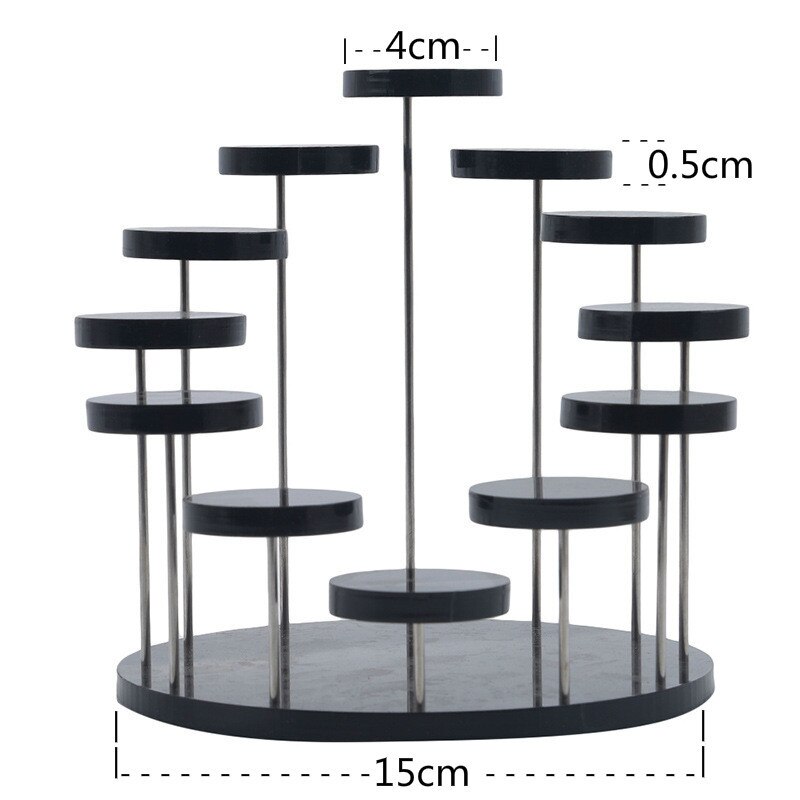 12 Round Food Cupcake Stand Acrylic Display Stand For Cake Ring Jewellery Transparent Dessert Rack Wedding Birthday Tools