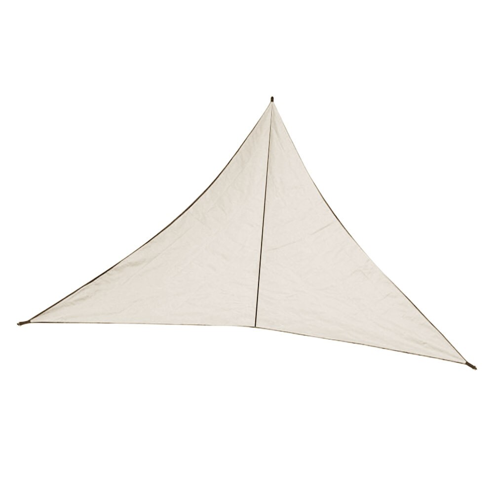 Triangle Shape Awning Waterproof Tarp UV Protection Outdoor Garden Patio Shelter Awning Sunshade Canopy Beach Sun Shelter: White 620x620x620cm
