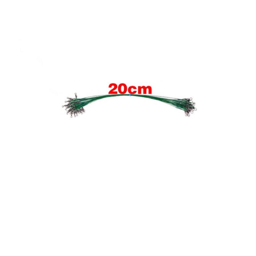 Fils de pêche de requin 10 pièces/ensemble, fils de traçage de ligne de pêche, connecter avec crochet pivotant Spinner requin, outil de matériel de pêche: 6