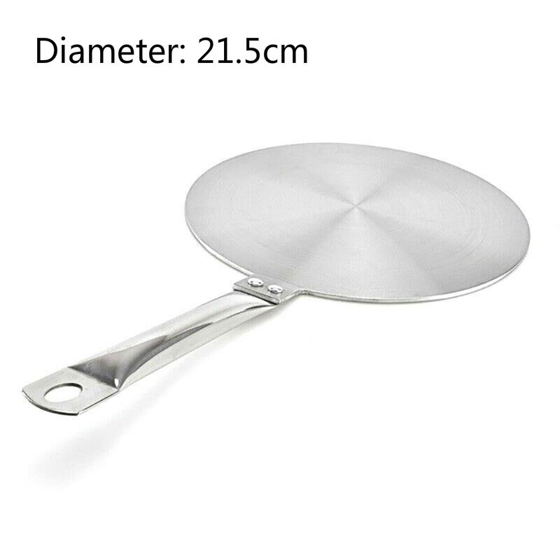Stainless Steel Induction Cooker Heat Exchanger Plate Adapter Heat Diffuser Converter For Gas/Electric/ Cooker Household: 21.5cm