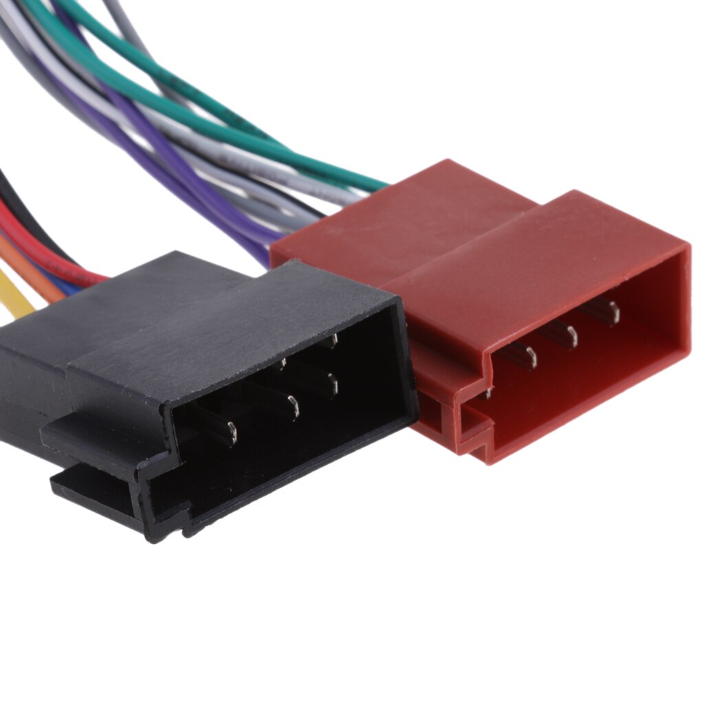 Car Radio Adapter Cable 16pin DIN ISO Socket For JVC Connections