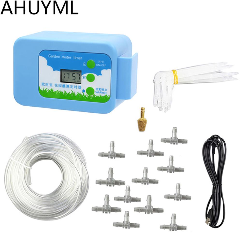 Automatic Watering Device Intelligent Controller DIY Micro-drip Irrigation System Water Pump Button Type Flower Sprayer