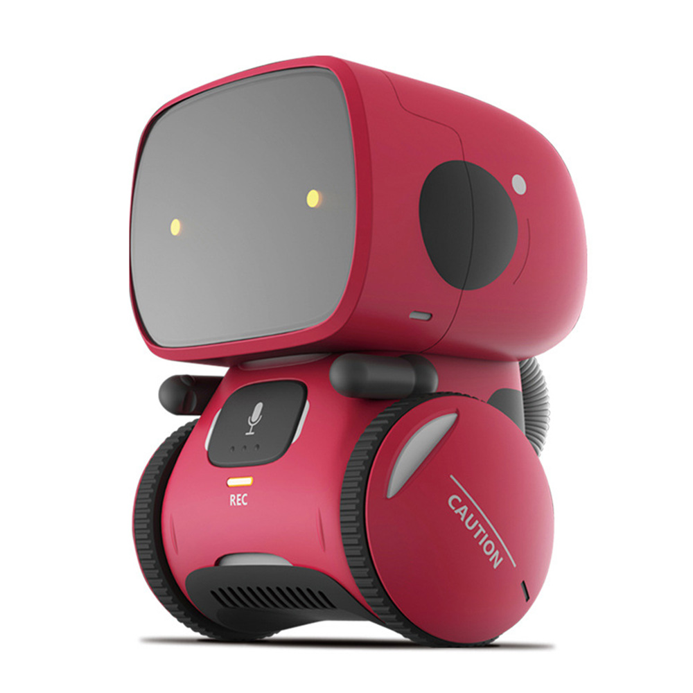 kids toys nteractive Toy Smart Robot Sensitive Intelligent Dialog Recording Touch Control Dance Music Touch-Sensitive 7-14 year: red