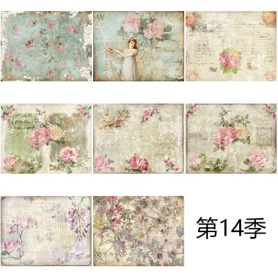 Lurrose Papel Decorativo Vintage Para Scrapbooking Y Álbumes De