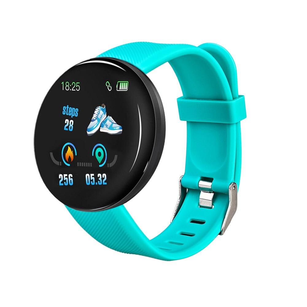 Intelligente Wristband di Pressione Sanguigna Misurazione della Frequenza Cardiaca di D18 Bluetooth Intelligente Del Braccialetto di Sport Tracker Intelligente Orologio D13 Smartwatch A2: Green D18