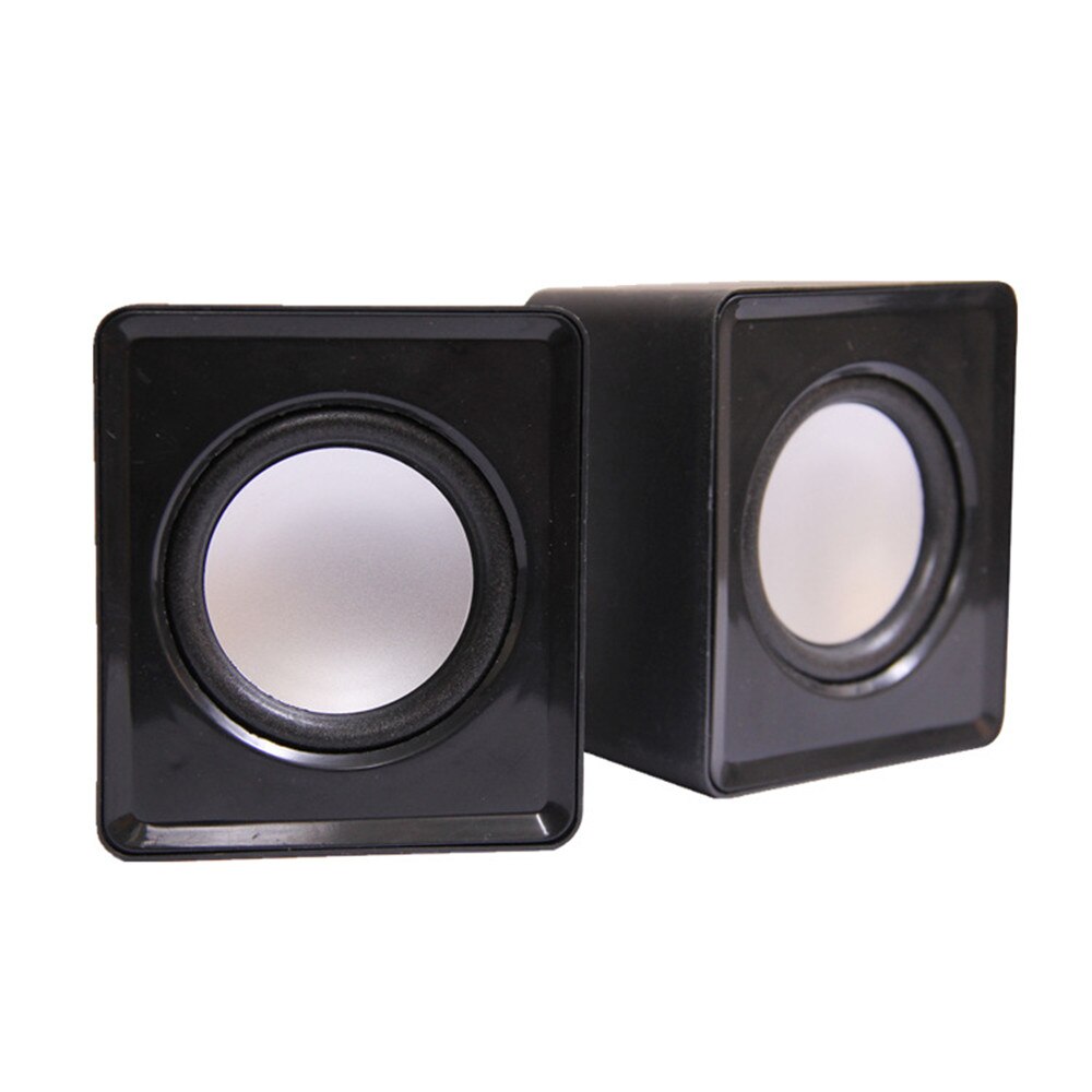 kebidu Stereo Music USB 2.0 Mini Speakers Loudspeaker for Computer Desktop PC Laptop Notebook Home Theater Party: Black
