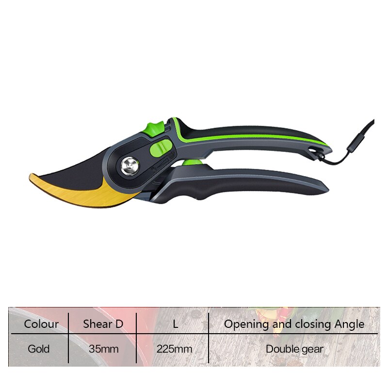 Taitu hagearbeid beskjæringssaks, som kan kutte grener  av 35mm diameter kutt sekatør busk hage gren eller frukthage beskjæringe: 003- c stil