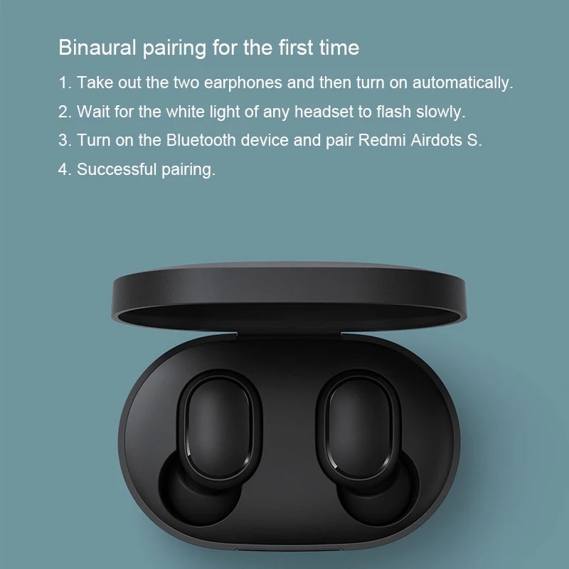 Original Xiaomi Airdots S TWS Earbuds Redmi AirDots 2 Pro 2SE Stereo Mi True Wireless Earphones Bluetooth Xiaomi Headsets Mic