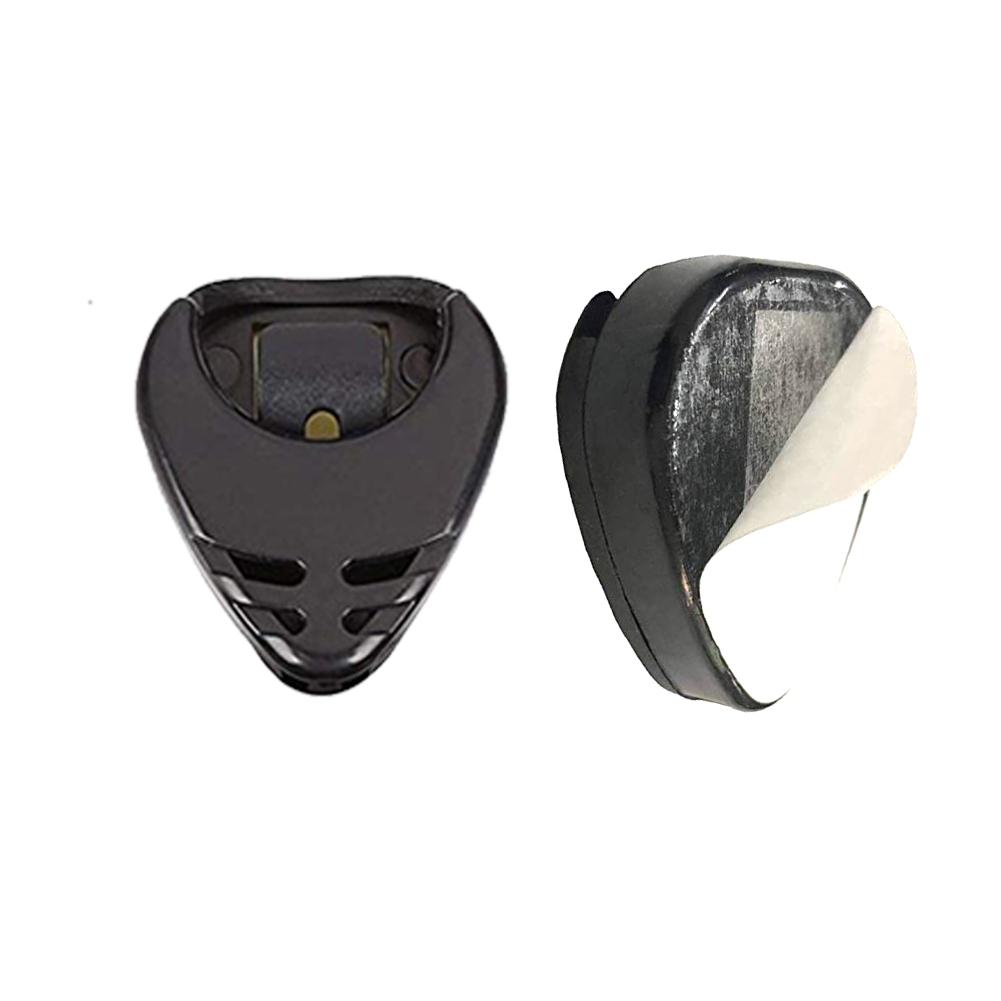 10 pièces médiator guitare & porte-crochets guitare ensemble pour guitare acoustique guitares électriques basse ukulélé Stick-on support médiator couleur aléatoire