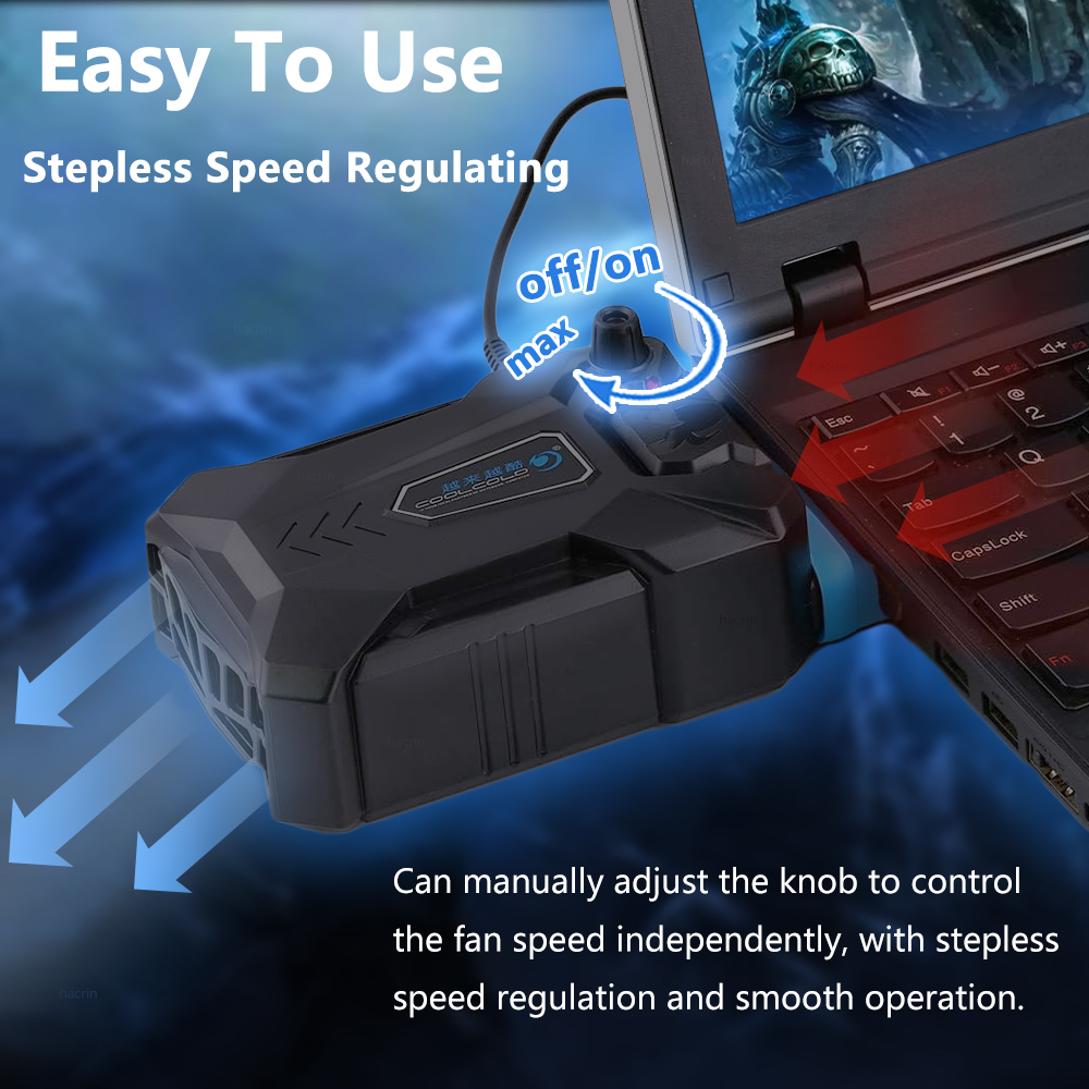 Laptop Cooler Vacuum Portable External Notebook USB Notebook Cooler Extracting Cooling Fan for 15 15.6 17 Inch Laptop Cooling
