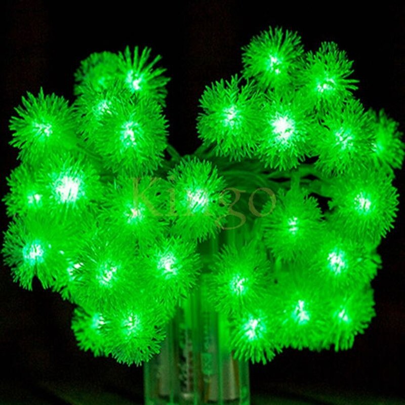 LED Snowflake twinkle string lights Christmas fairy lights Outdoor use Decorations for Year Xmas Wedding Room Party: Green / 5M 50LEDs