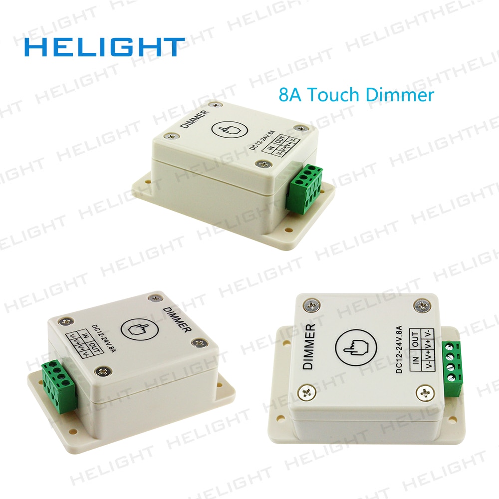 LED Dimmer controller touch dimmer controller DC12-24V 8A/16A Rotation Helligkeit adjustabe Dimmer Controller für 50502528 Streifen