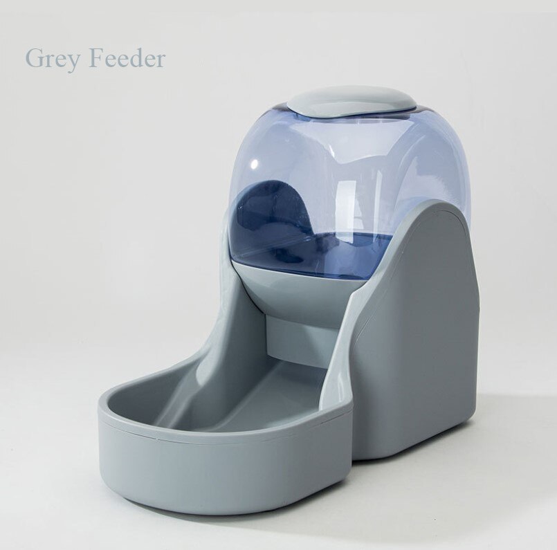 Bebedero para perros y gatos de 3,5 l, botella de agua potable, cuencos para gatitos, contenedor de alimentación lenta, suministros para mascotas: grey feeder