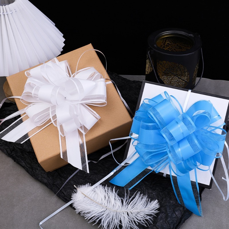 5/1 Uds. de flores para coche, cintas con lazo para boda, embalaje envolvente, suministros para eventos de cumpleaños y Día de San Valentín, decoración de San Valentín