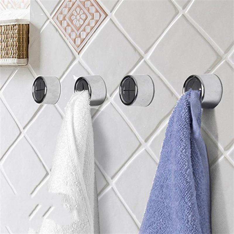 Towel Holder Free Punch Self Adhesive Rag Dishcloth Clip Towel Wall Hanger Hooks Kitchen Bathroom Towel Rack Storage Organizer