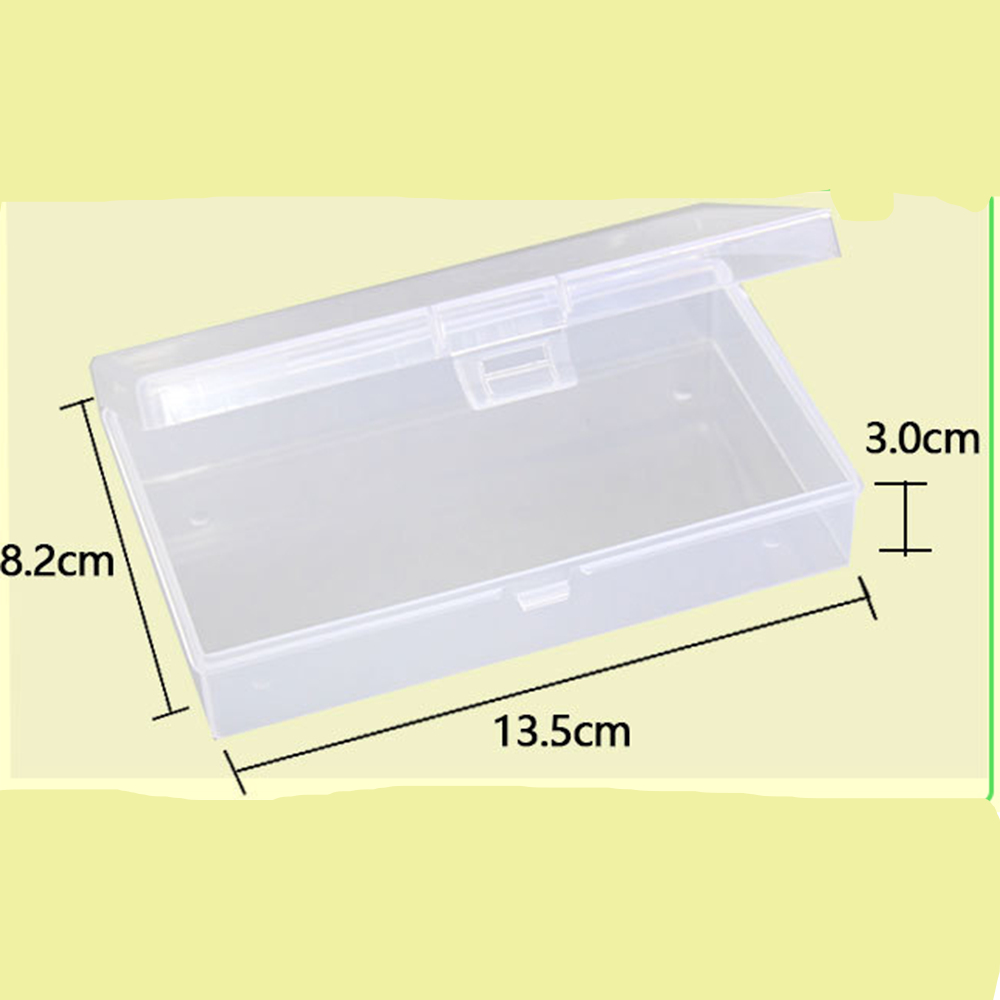 Plastic Make Storage Box Clear Vierkante Diamanten Schilderen Plastic Visitekaartje Doos Cosmetica Case Desktop Organizer