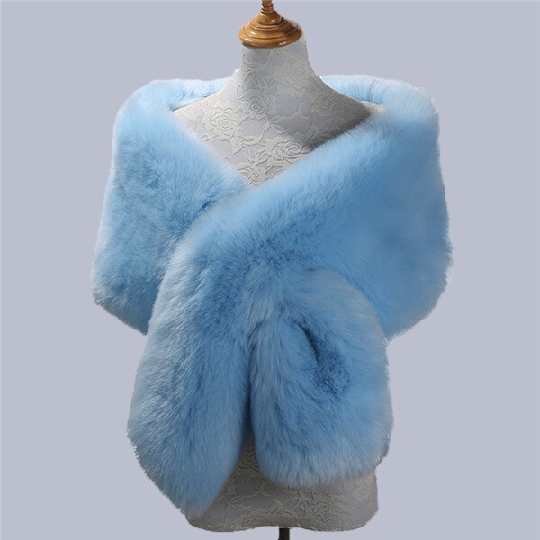 Fourrure Faux hiver boléro femmes mariée châle Cape de mariage en Stock Cape de mariée manteau de mariage veste pour soirée: 11