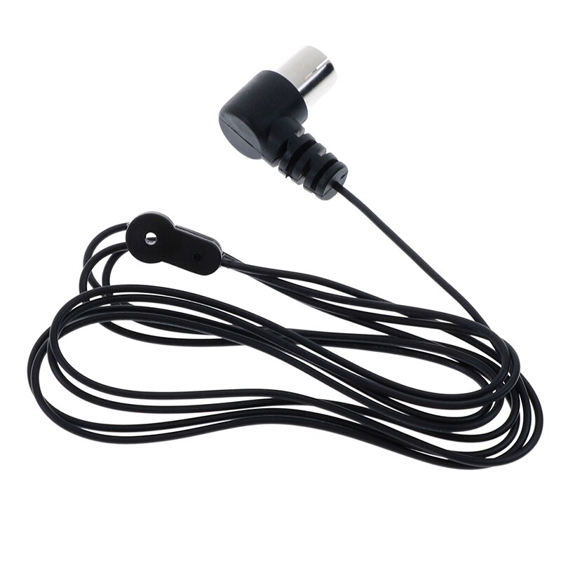 Fm-antenne mannelijk voor geluid natuurlijk geluid stereo-ontvanger voor fm-radio / hifi / dab / tv binnengebruik zwart